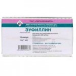 Эуфиллин, раствор для внутримышечного введения 240 мг/мл 1 мл 10 шт ампулы